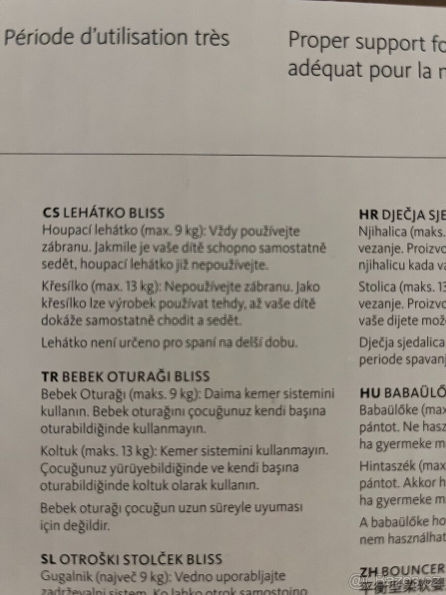 Babybjorn lehátko Anthracite Mesh - 8