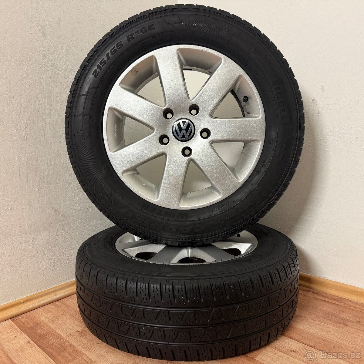 VW T5/T6 5x120 R16 ET40+ZIMNÍ 215/65R16C 6mm - 8