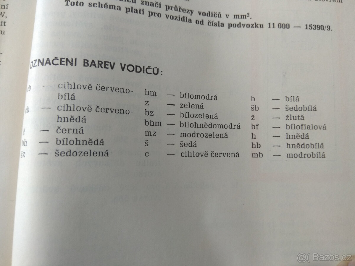 SCHEMATA ELEKTRICKÉHO. ZAP. OS. AUT. II., 1969 - 8