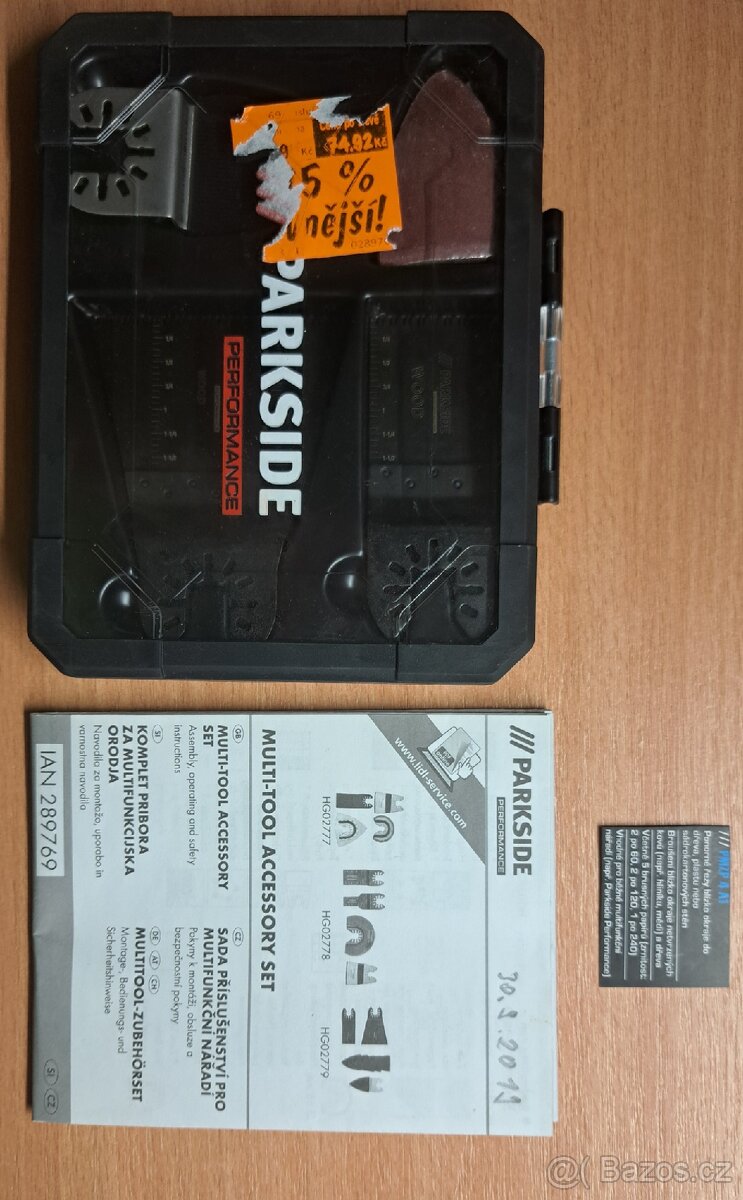 Sada příslušenství Parkside pro multifunkční nářadí - 8