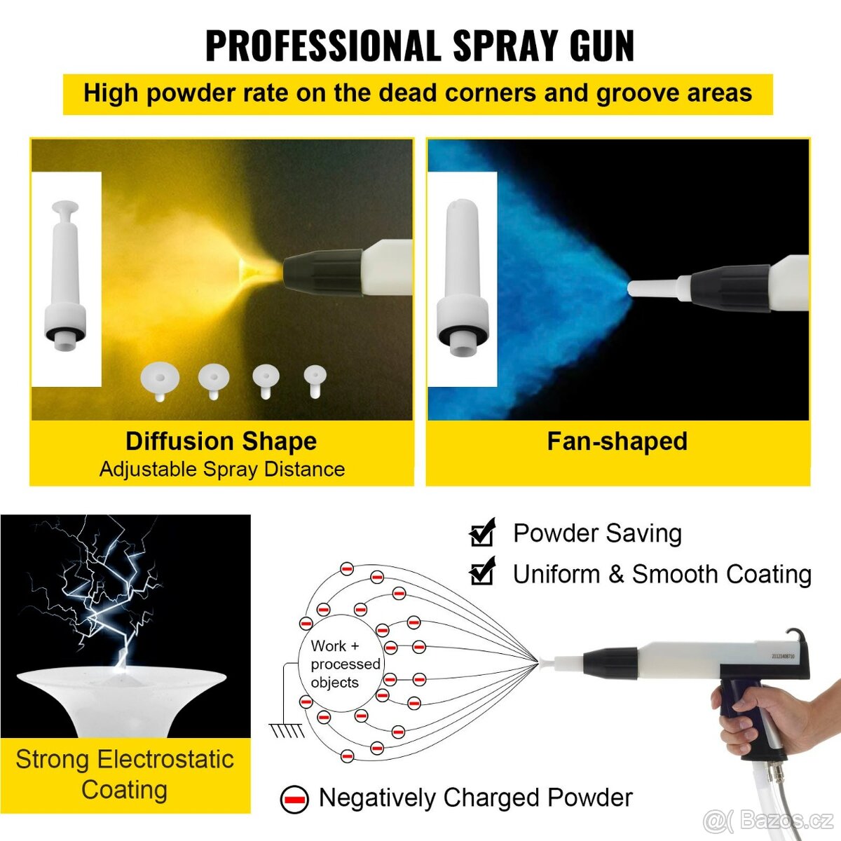 Vevor WX-958 - elektrostatický práškový lakovací stroj - 8