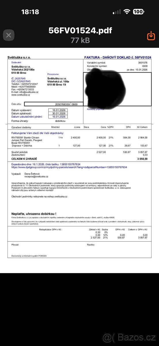 Nový startér Peugeot Boxer,citroen a fiat - 8