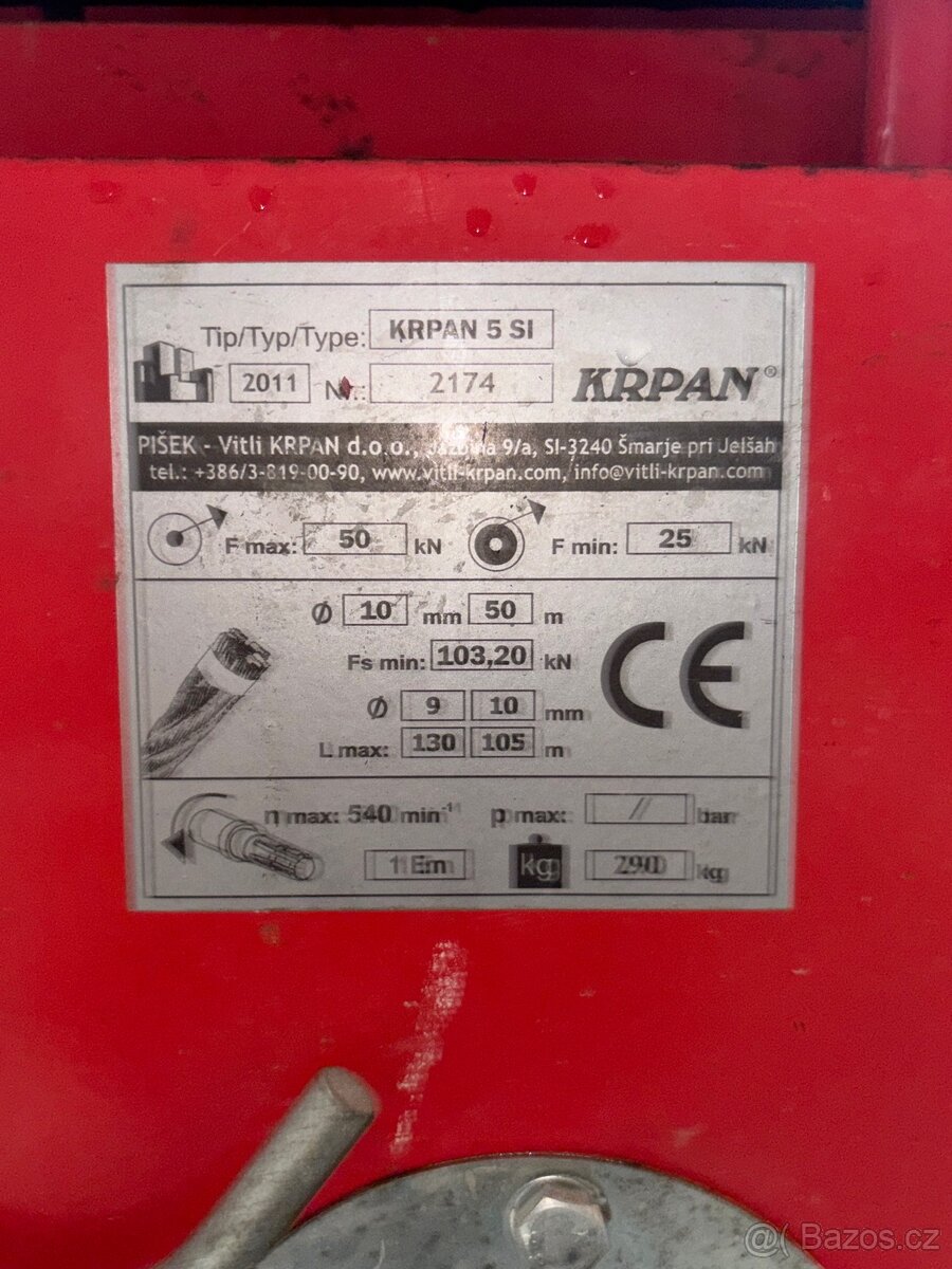 Lesní naviják KRPAN 5 SI - 8