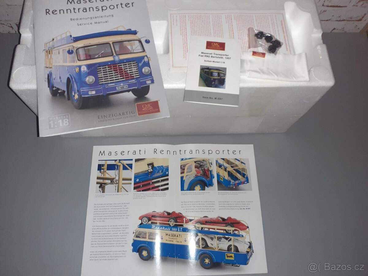 CMC Fiat racing transporter 118 NOVÝ originál M-097 - 8