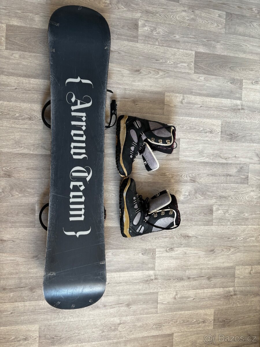 Snowboard + vázání + boty - 8