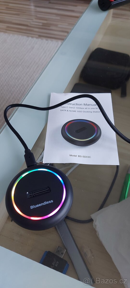 Dokovací stanice pro SSD M.2 PCIE/NVMe,M.2 SATA III,nová. - 8