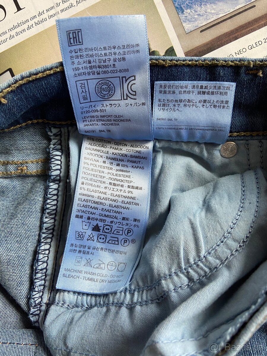Levi’s Mile High Super Skinny W25 L30 džíny XS Levis Levi - 8