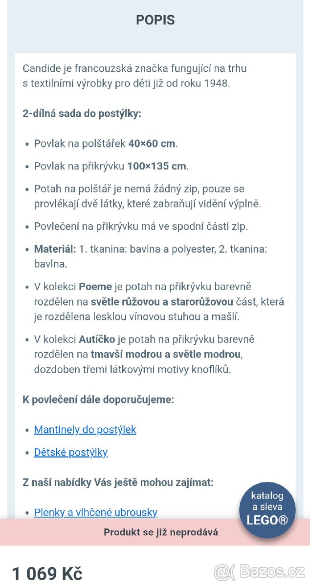 Sada povlečení+peřina, polštář - 8