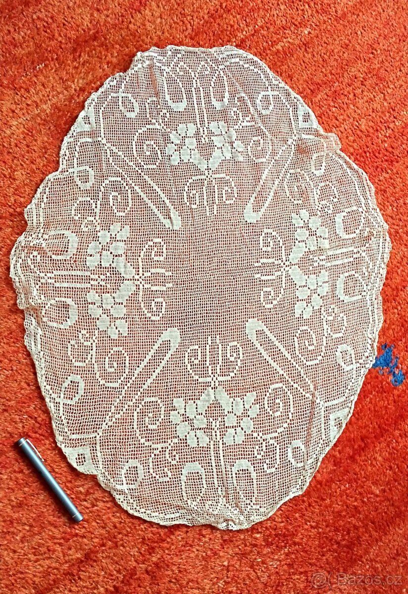 Retro dečky krajkové - háčkované či paličkované - 8