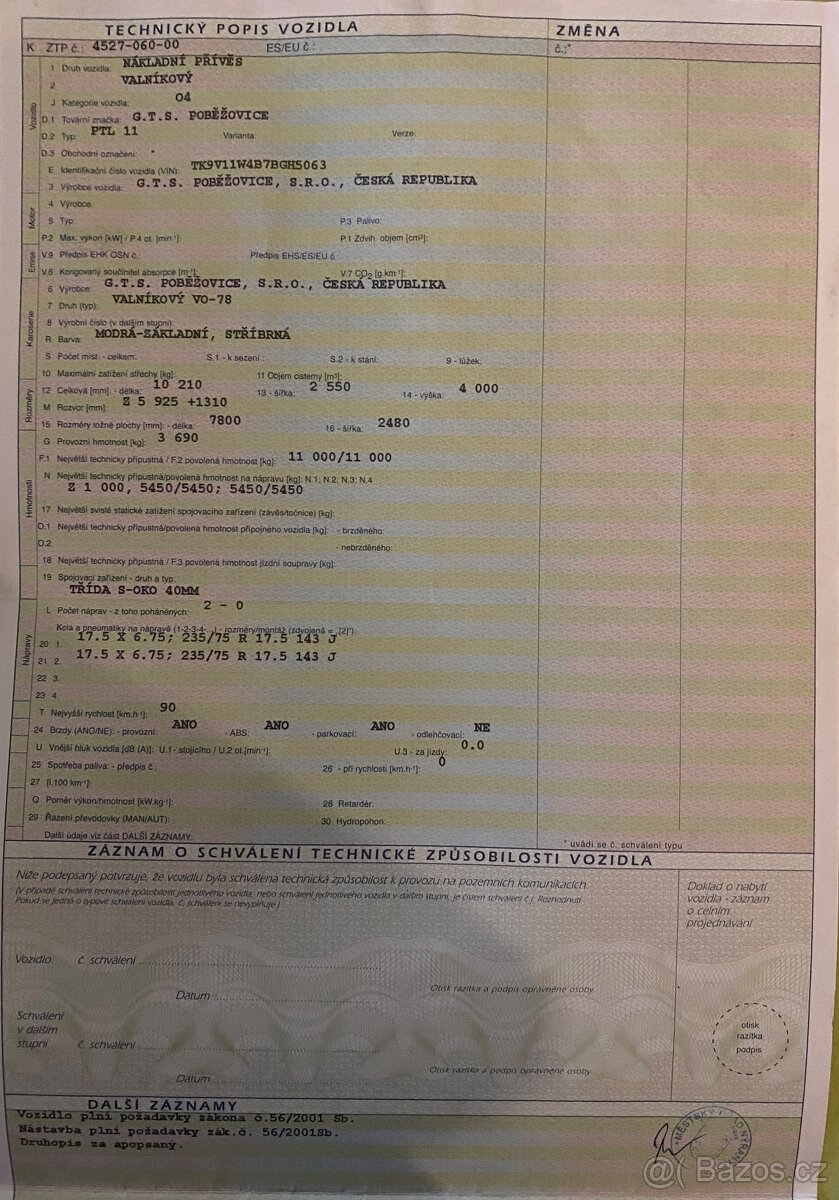 Nákladní přívěs valníkový - 8