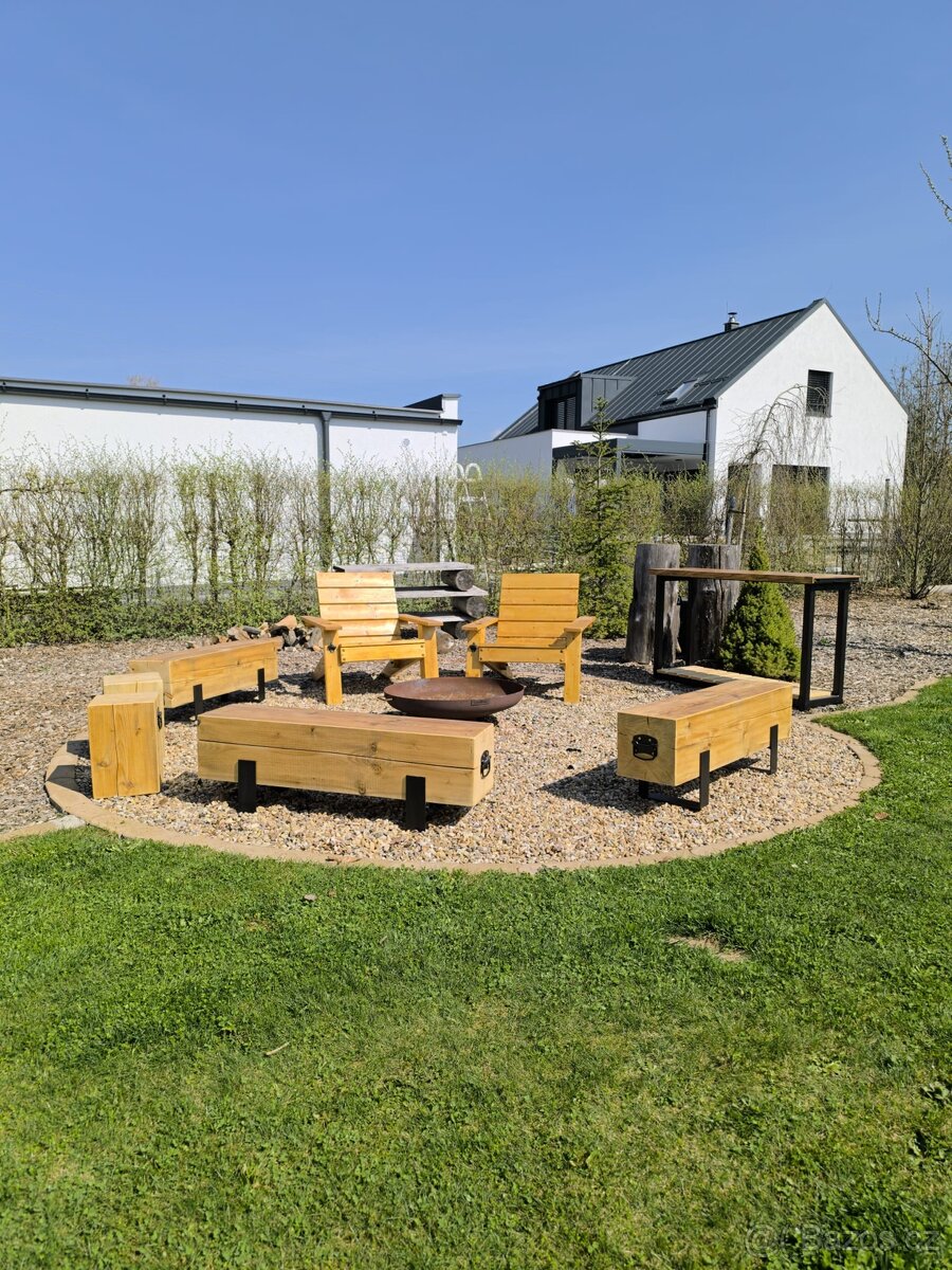 Zahradní lavice k ohništi - 8