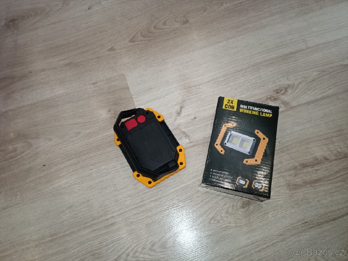 Pracovní / otdoor odolná LED COB lampa 30W + powerbanka - 8