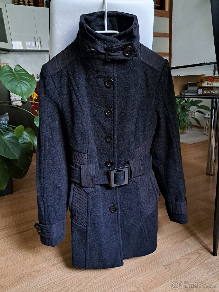 Dámský černý kabát Texhal vel. 38 - 8