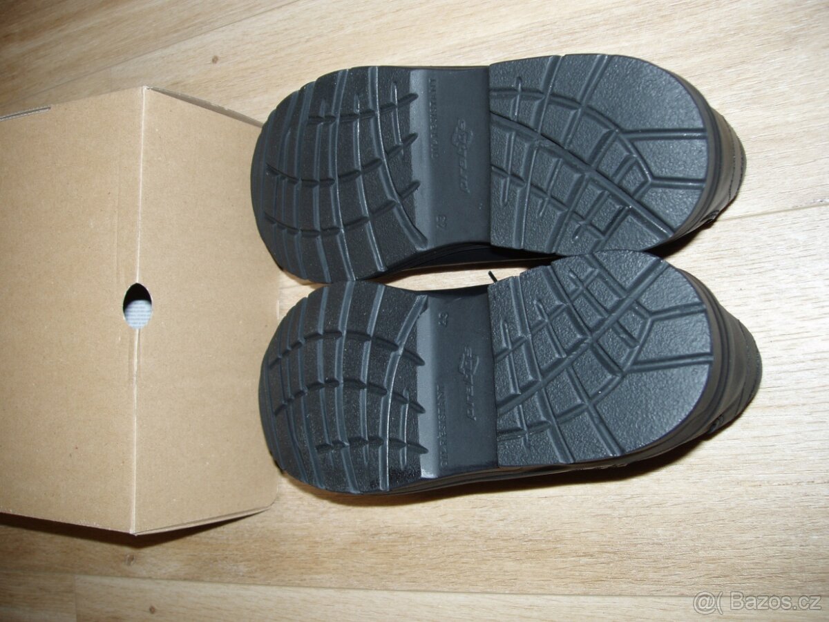 Polobotky Prabos kožené celoroční - 8