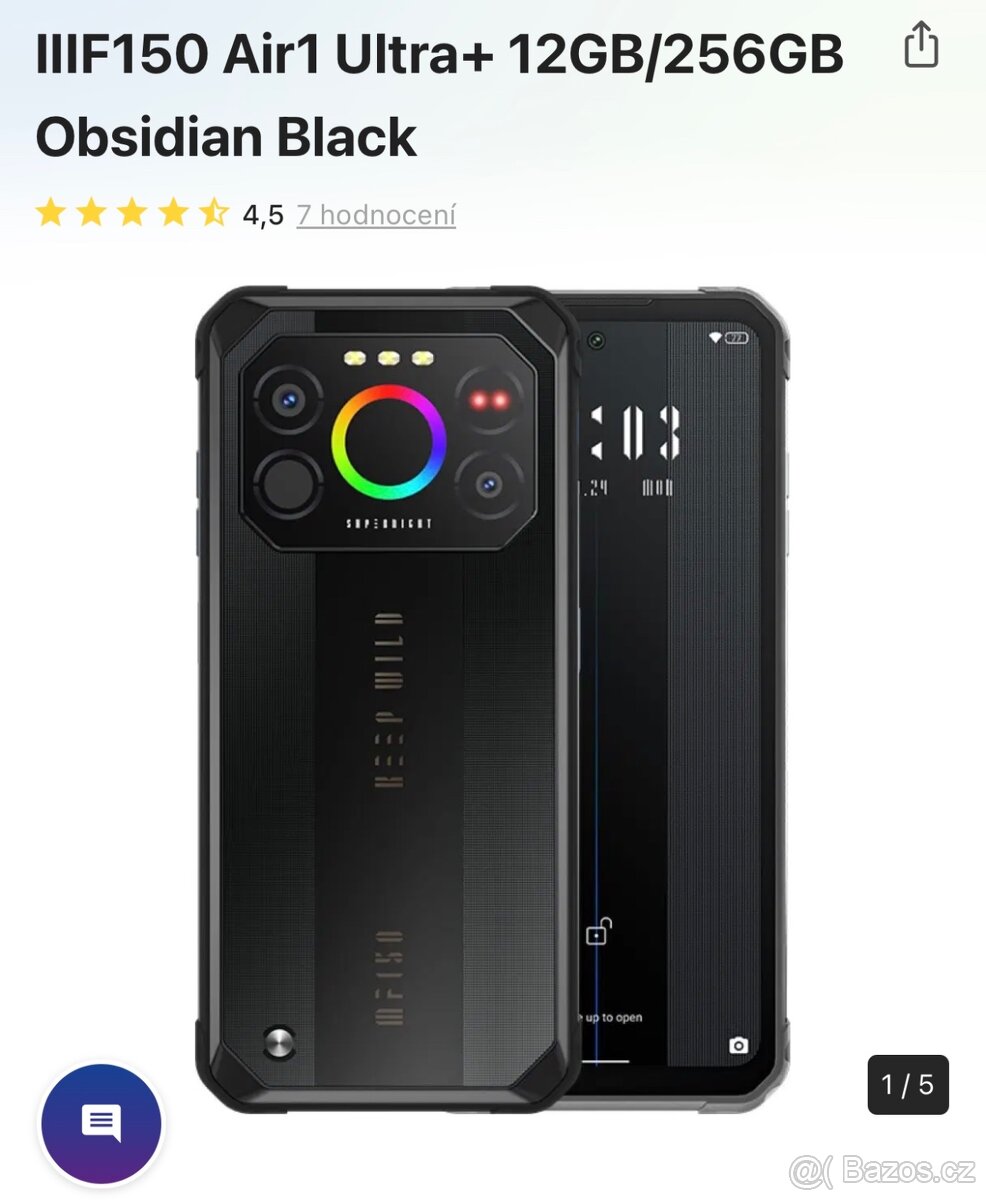 IIIF150 Air1 Ultra+ 12GB/256GB Obsidian Black - 8