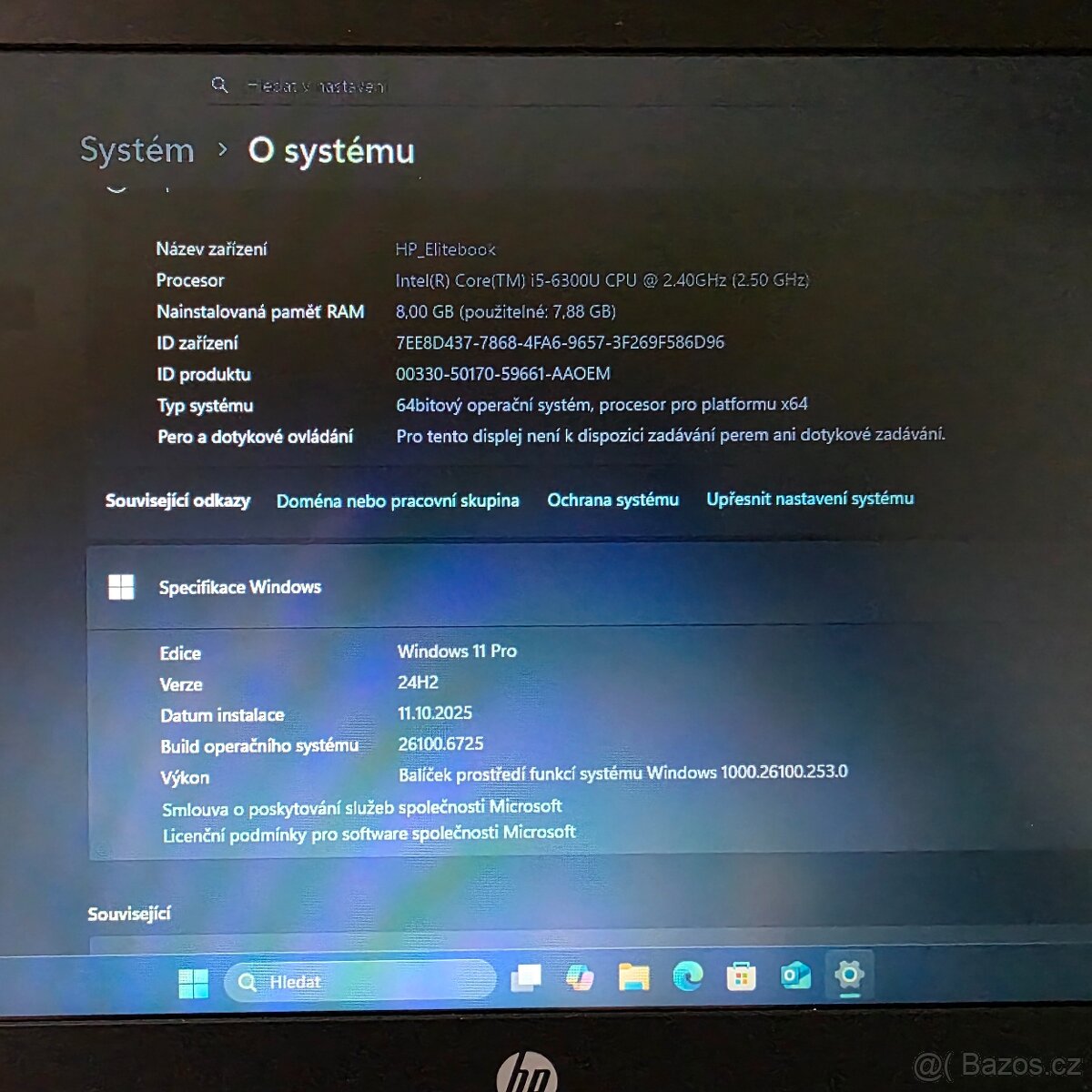 Notebook HP EliteBook 820 G3 Windows 11 - 8
