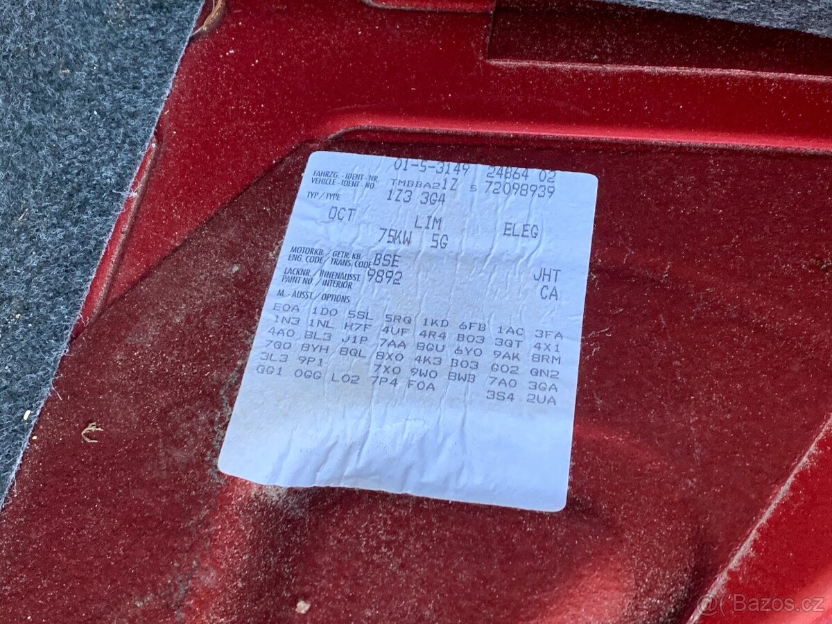 Škoda Octavia 2, 1.6 MPI, první majitel, nová STK - 8