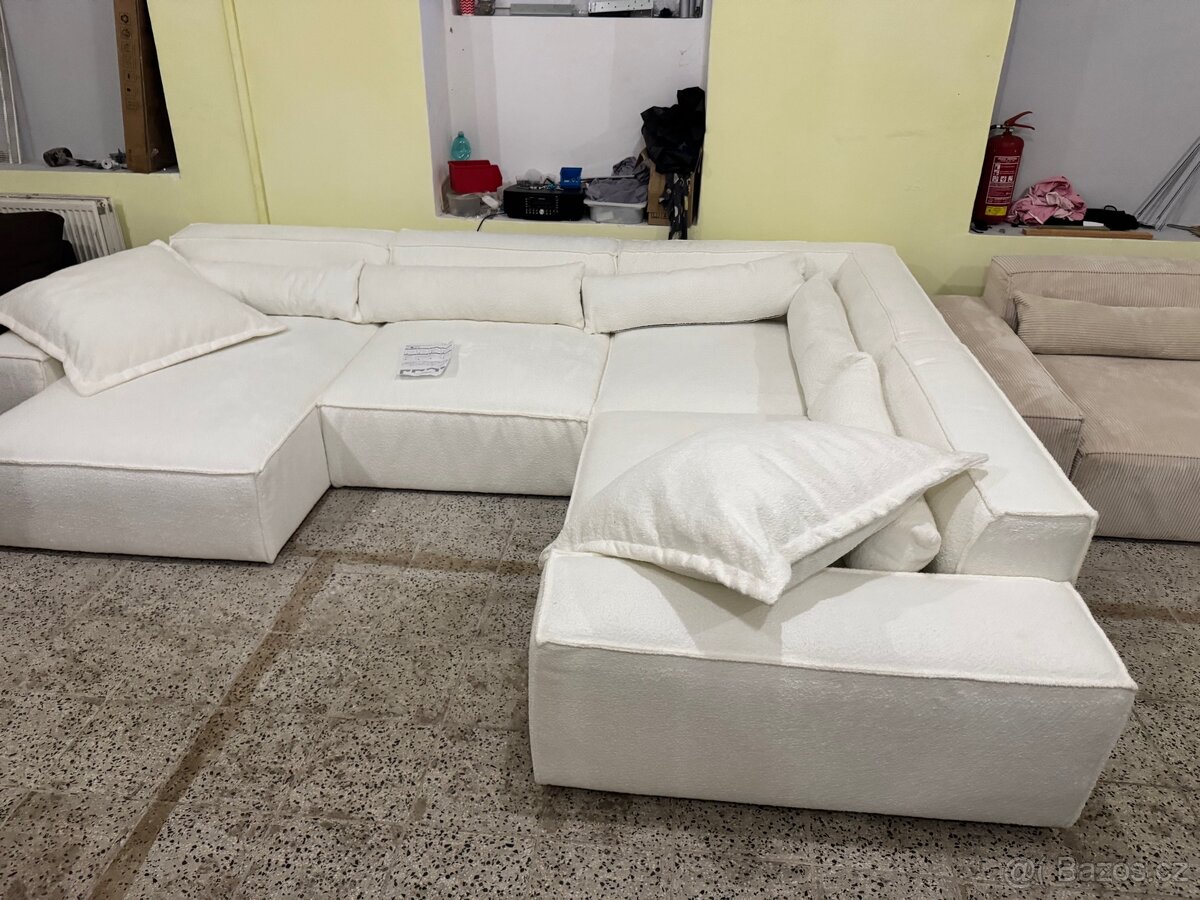 NOVÁ Luxusní Sedací souprava Sirpio 360x260 Boucle - 8