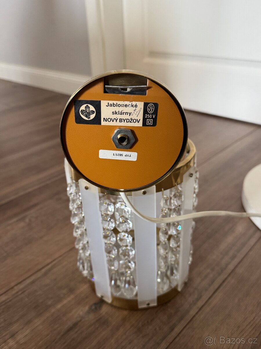 Luxusní vintage světelný set – Jablonecké sklárny, Nový Bydž - 8