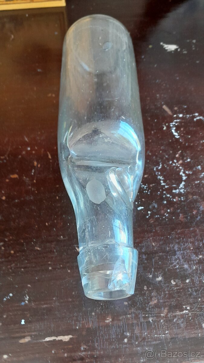 Stará skleněná lahev s kuličkou - 8