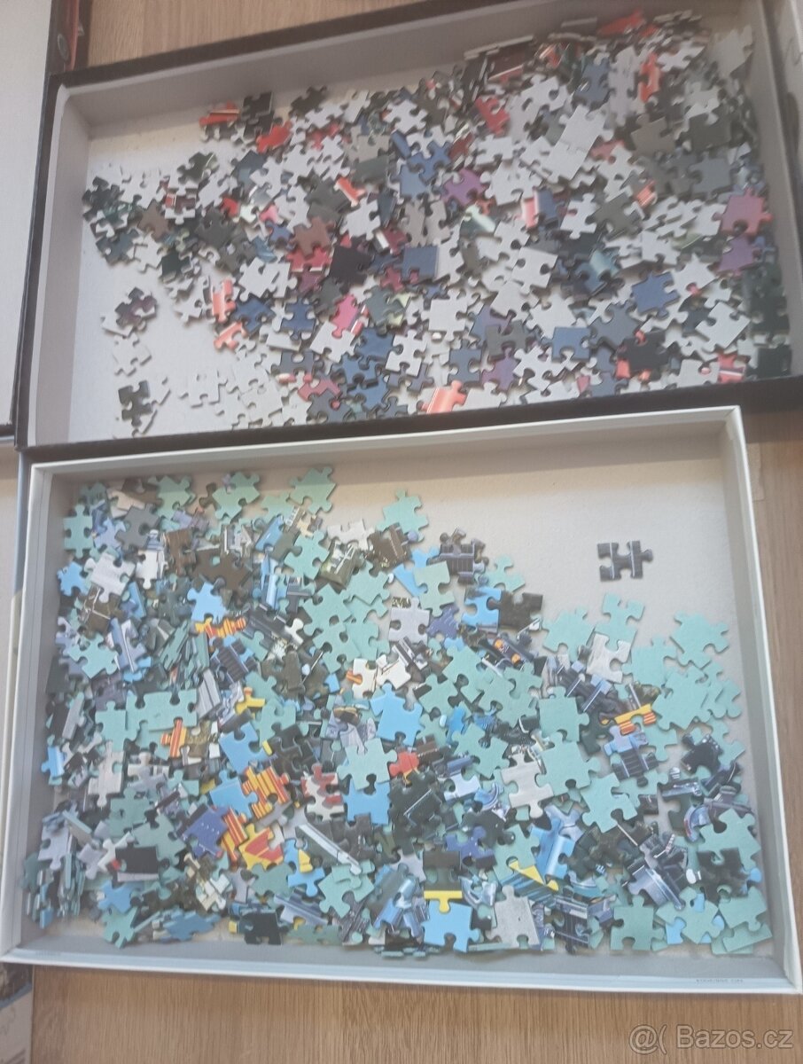 Puzzle Dino 500 dílků + dětské puzzle dinosaurů 30 dílků - 8