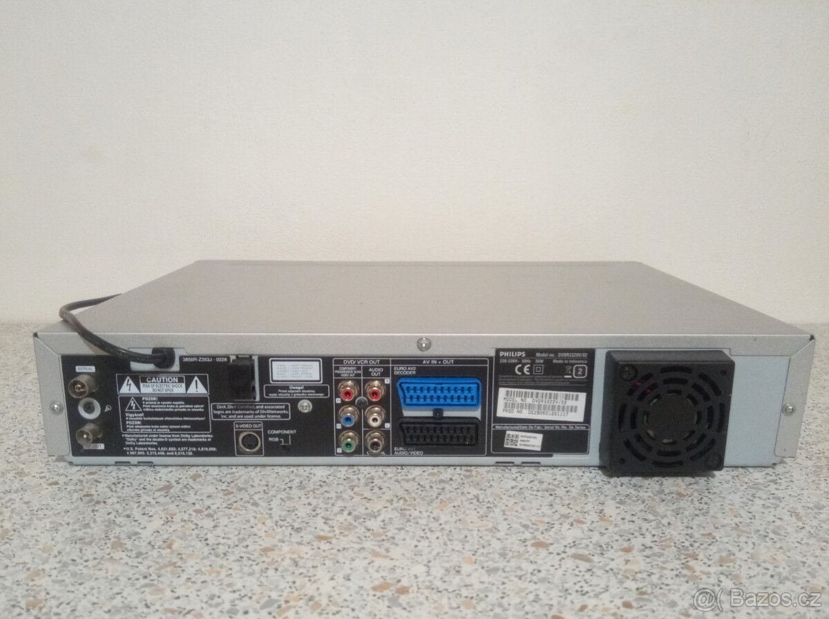 ⭐VHS-DVD rekordér Philips DVDR3320 - 8