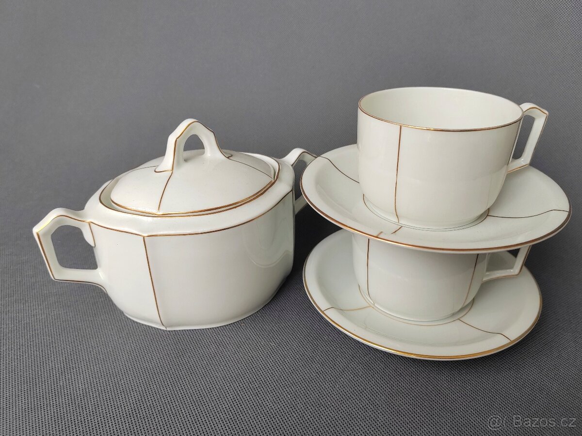 Krásná porcelánová sada Seltmann Weiden Art Deco 1920 rok - 8