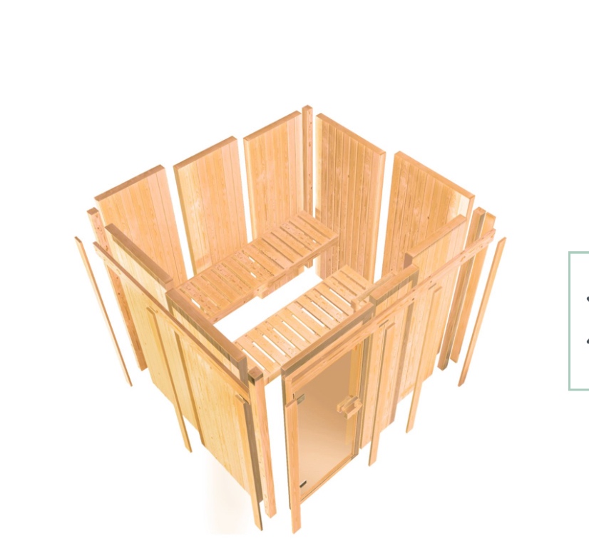 Finská sauna Amélia 3+kamna 9kw - 8