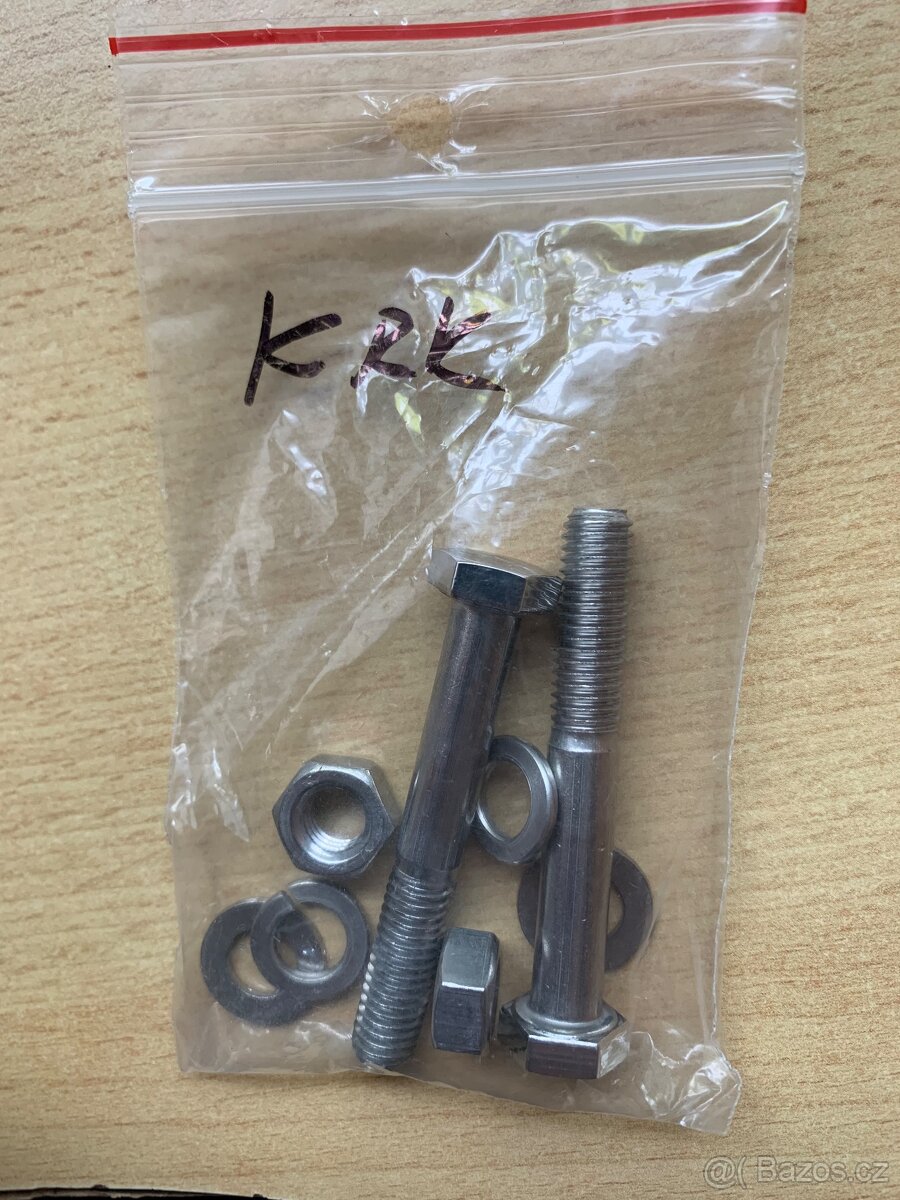 Jawa 550 - Set leštěných nerezových šroubků - 8