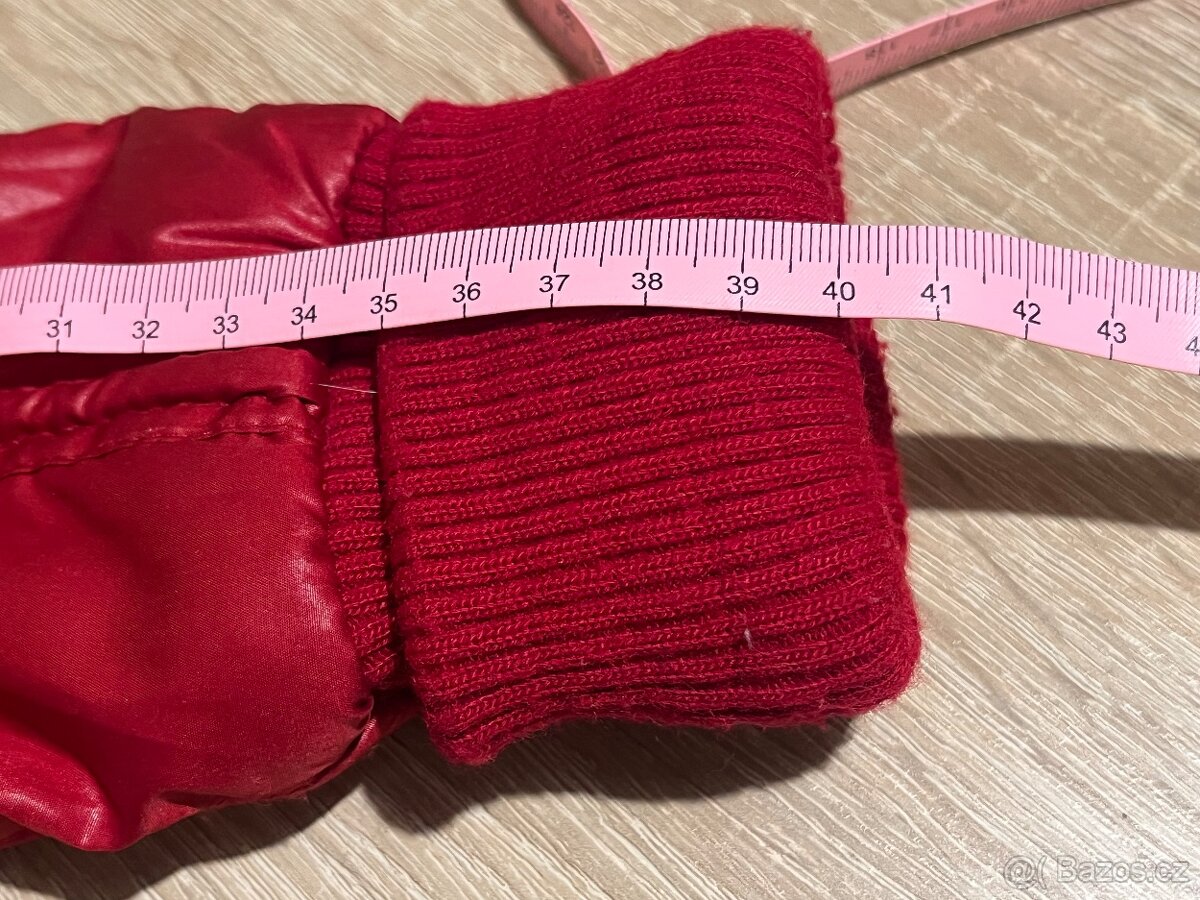 Bunda červená vel. 128, velmi módní - 8