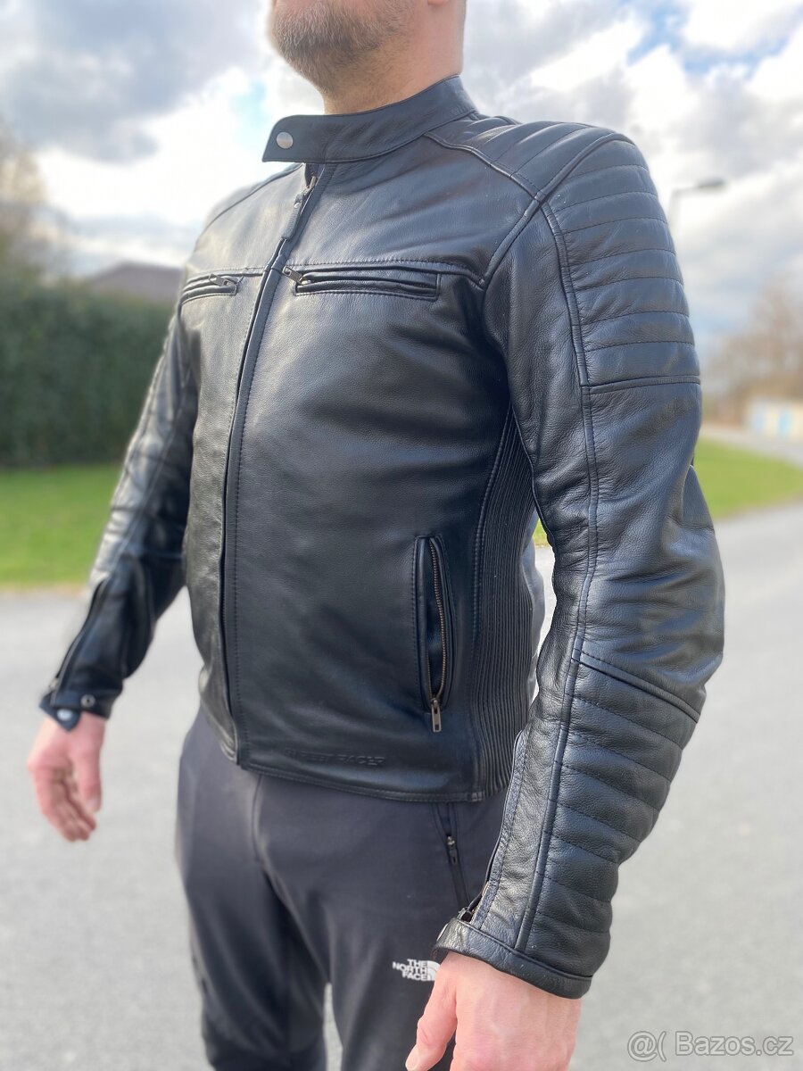 Pánská kožená bunda na motorku - 8