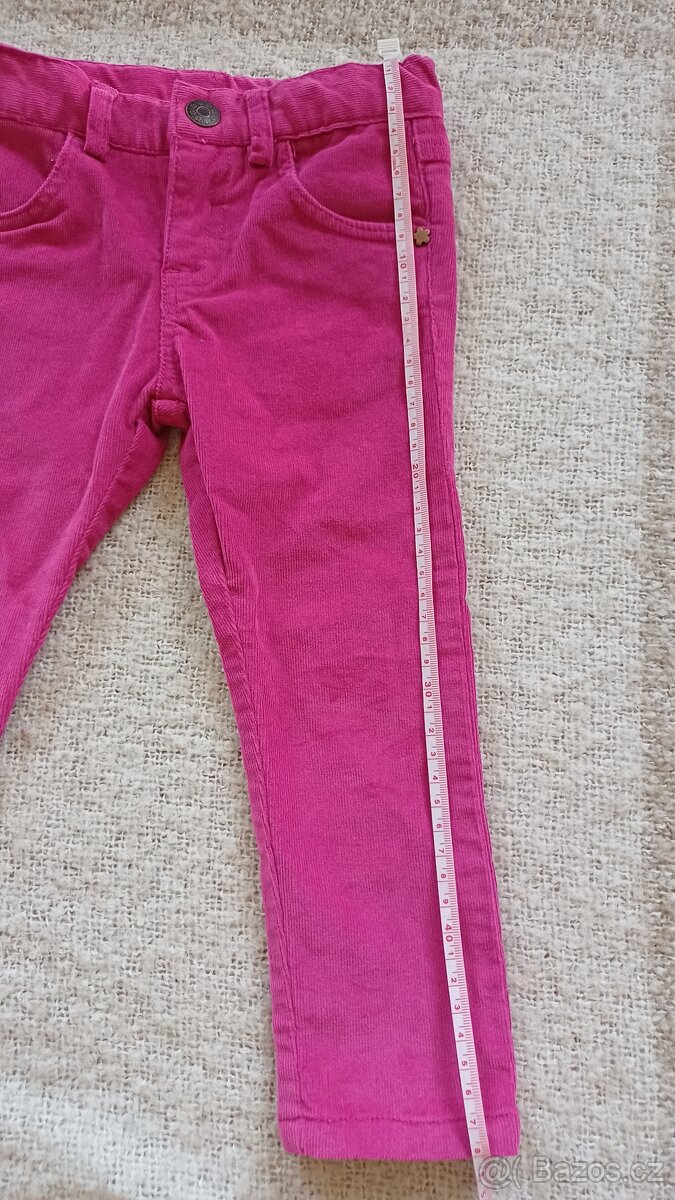 NOVÉ dívčí manšestráky vel. 86/92 - 8