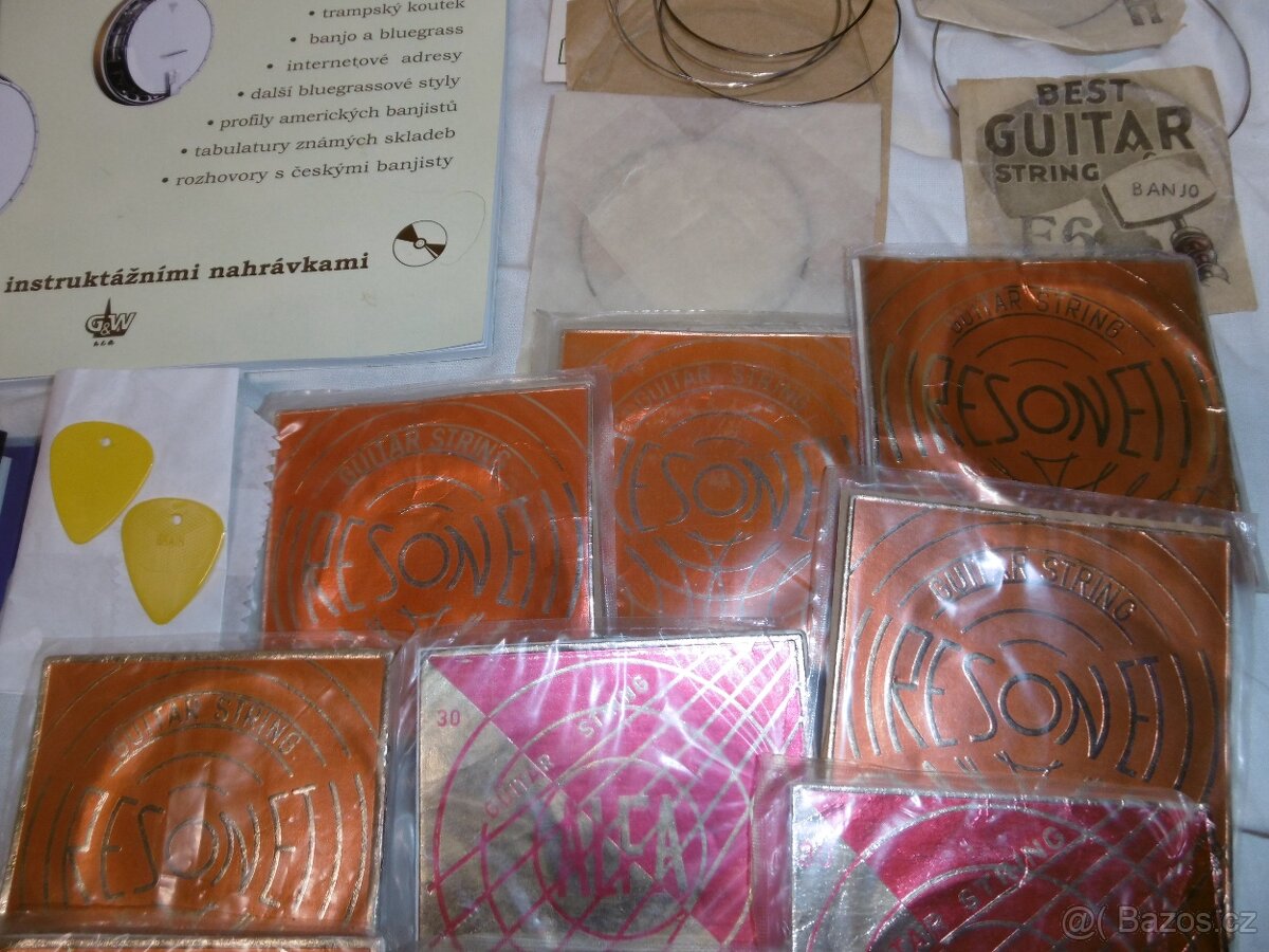 banjo country knihy a struny - 8