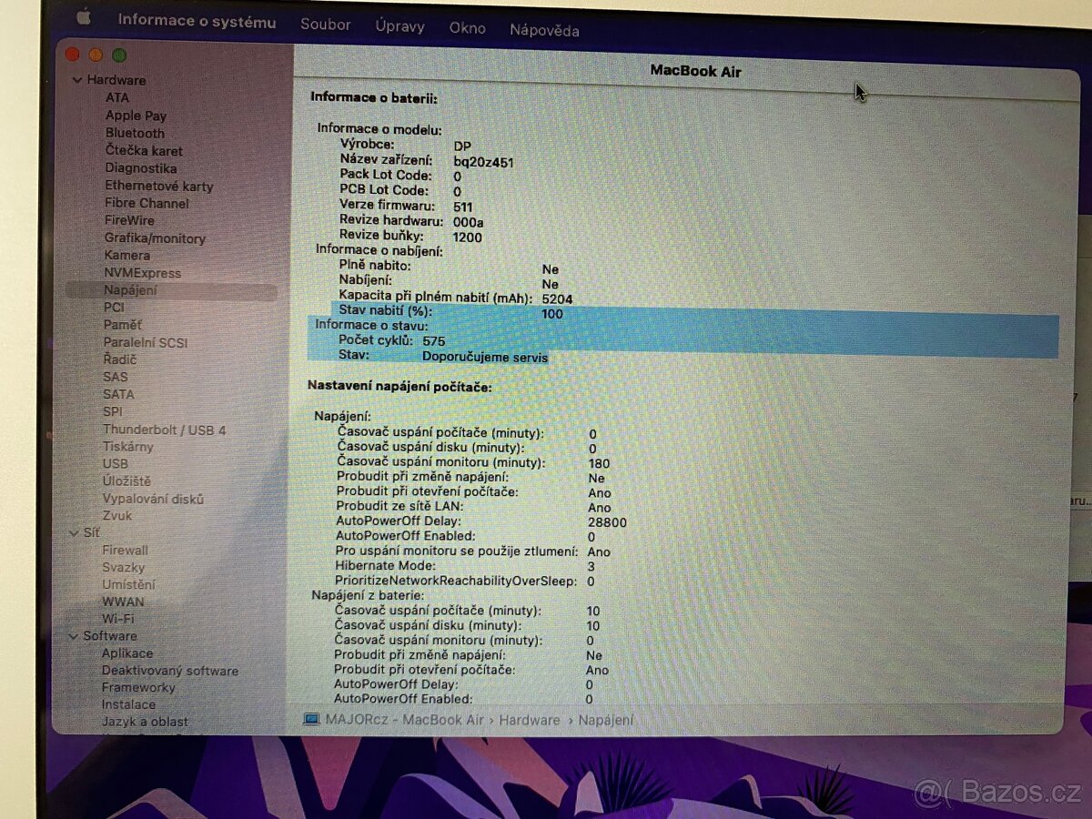 Prodám Macbook Air mid 2013 - 8