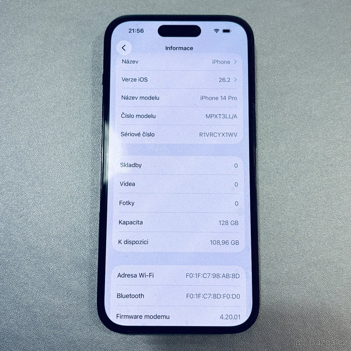 14 Pro 128gb Apple iPhone graphite, použitý - 8