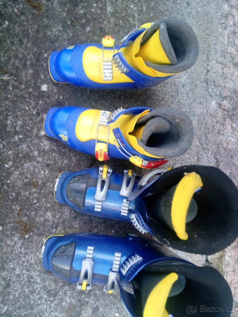 Lyže , lyžařské boty ,Lyžařské hole - 8