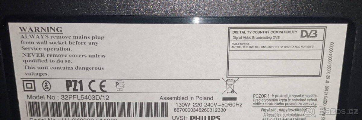 televize PHILIPS 32PFL5403D 32" - 8