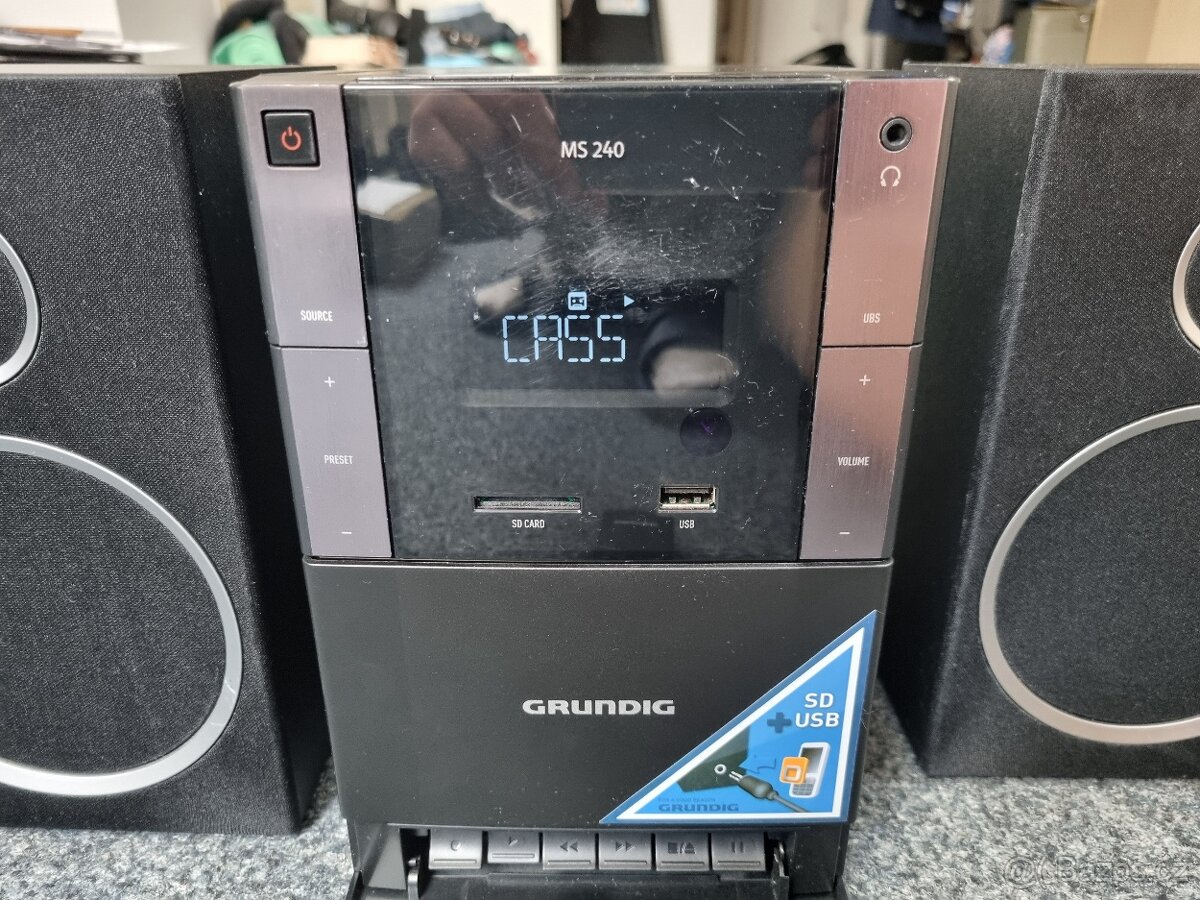 GRUNDIG MS 240 mikrosystém RDS radio/Tape deck/CD/USB flash - 8