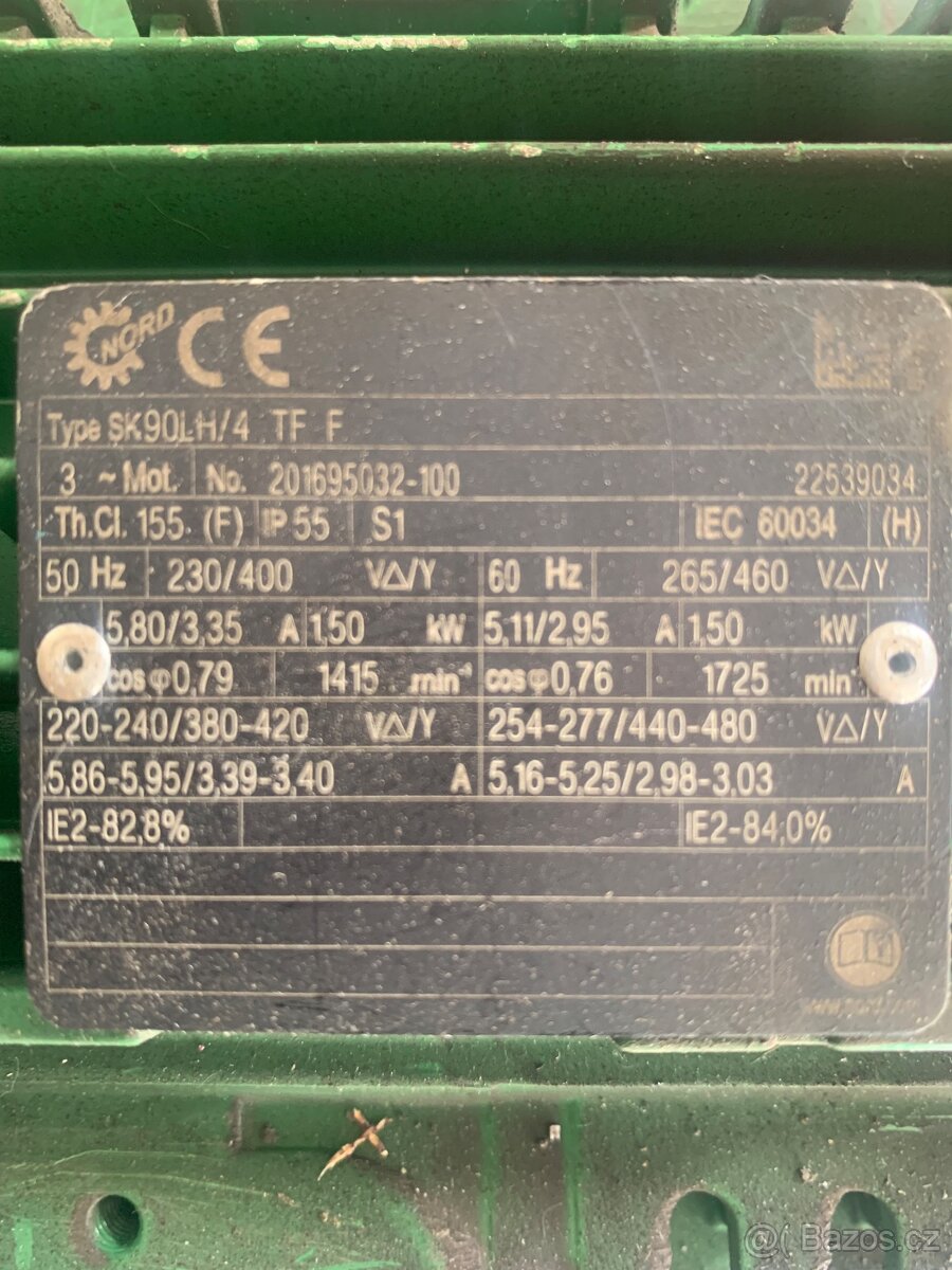 Elektromotor s chlazením a převodovkou - 8