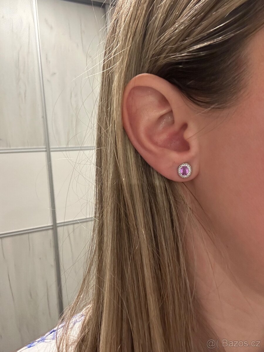 Set Alo Diamonds naušnice + řetízek - 8