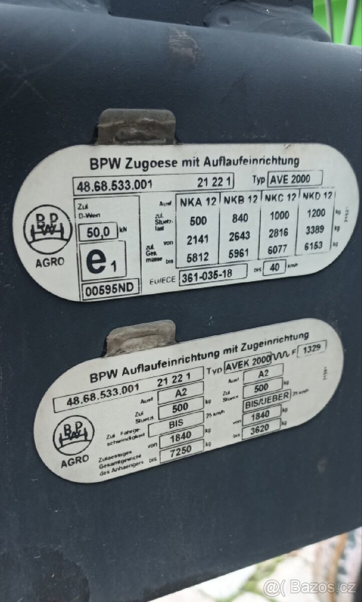 Třístranný návěs WTC písečná 3,5t - 8