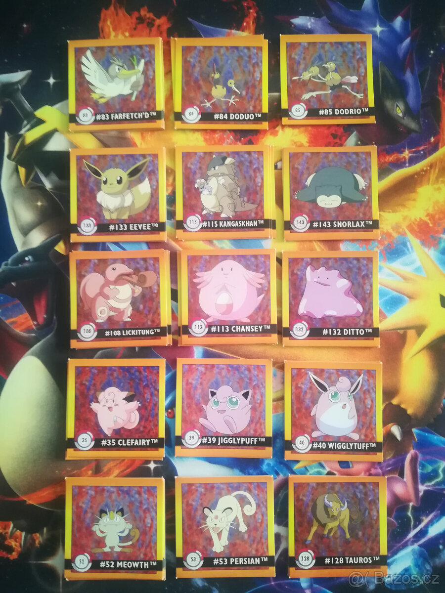 Pokemon ArtBox samolepky z 1999 NINTENDO - 8