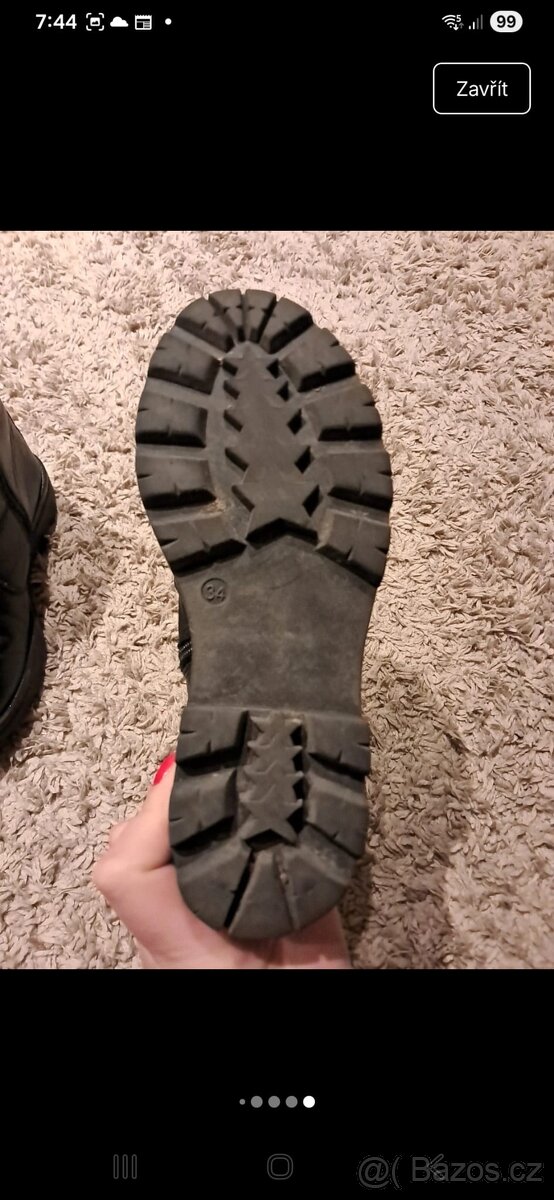 Dívčí kozačky vel 34 - 8