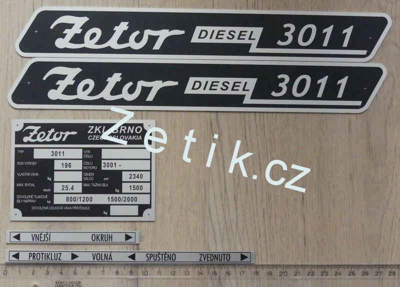 sada štítků Zetor 2011-5611 a další - 8