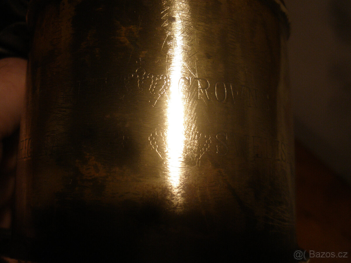 Stará mosazná lampa/letlampa/ - 8