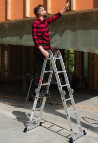 Univerzalni kloubovy zebrik s podlazkou - 8