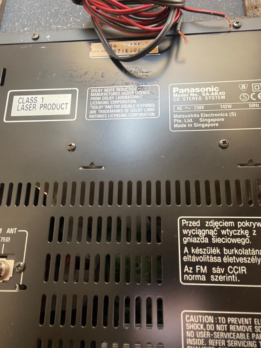 Panasonic SA-AK40, 5CD changer, 2× repro ovladač - 8