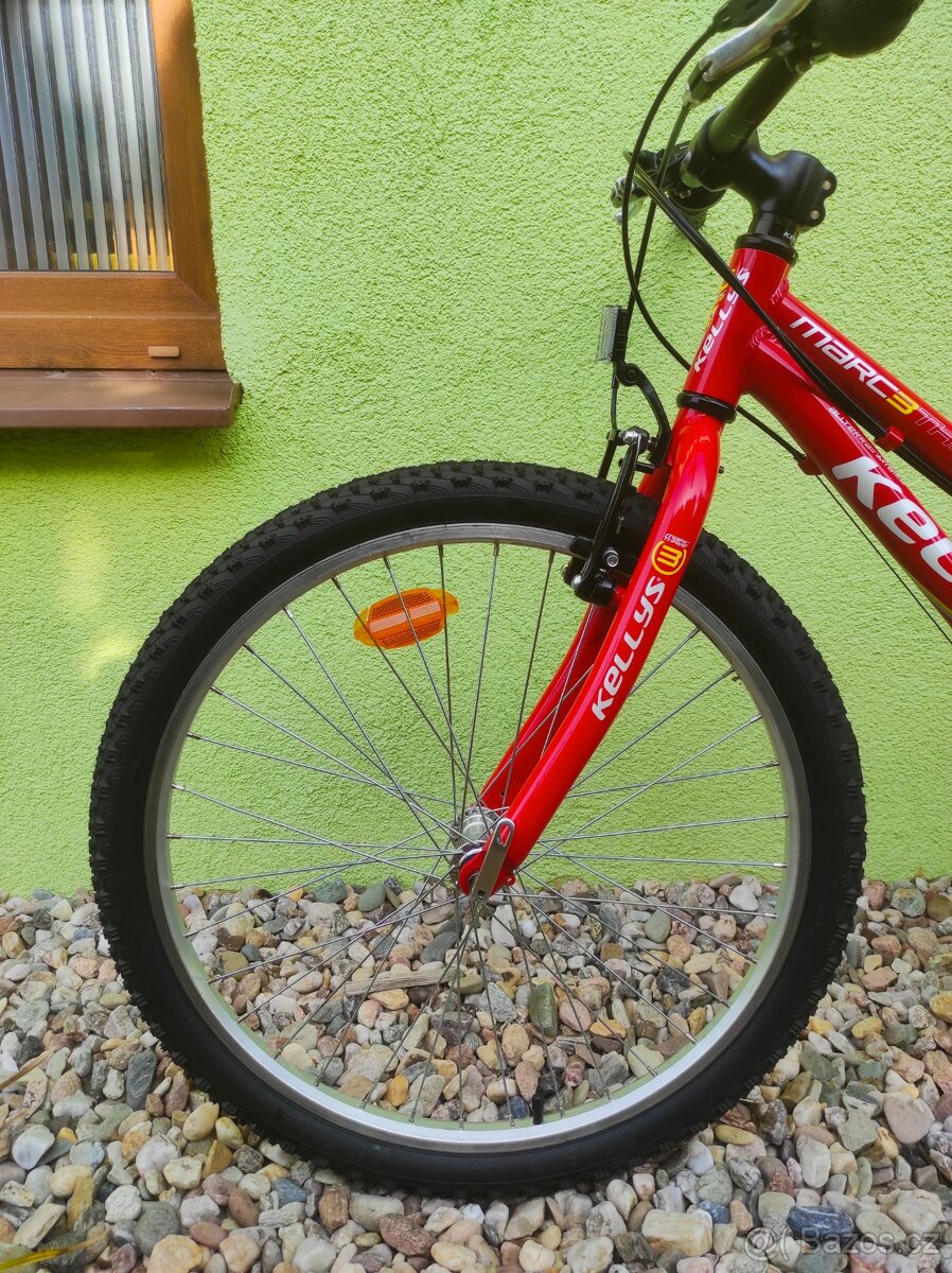 Značkové dětské kolo KELLYS 24" (ČERVENÁ) - 8