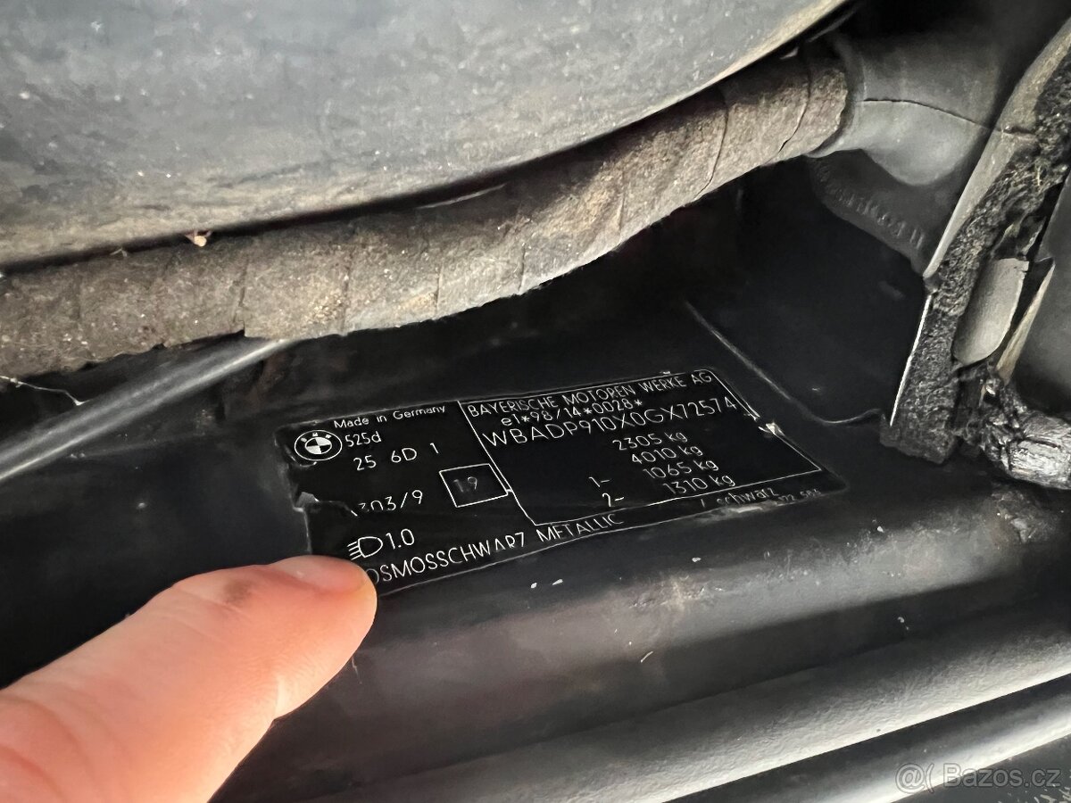 BMW E39 525d manual, tazne, TK na rok - 8