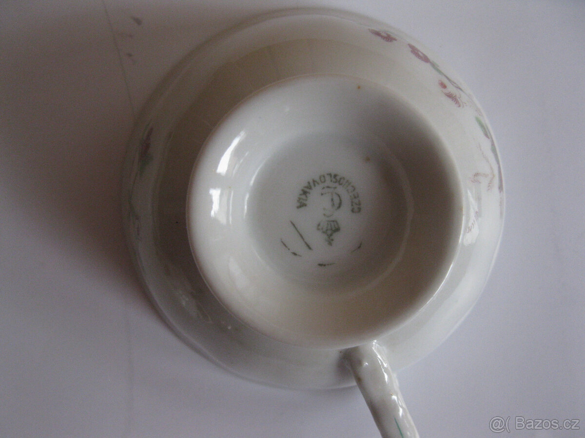 Retro hrníčky, srnka,,SOVY,staré lžičky a souprava z alpaky - 8